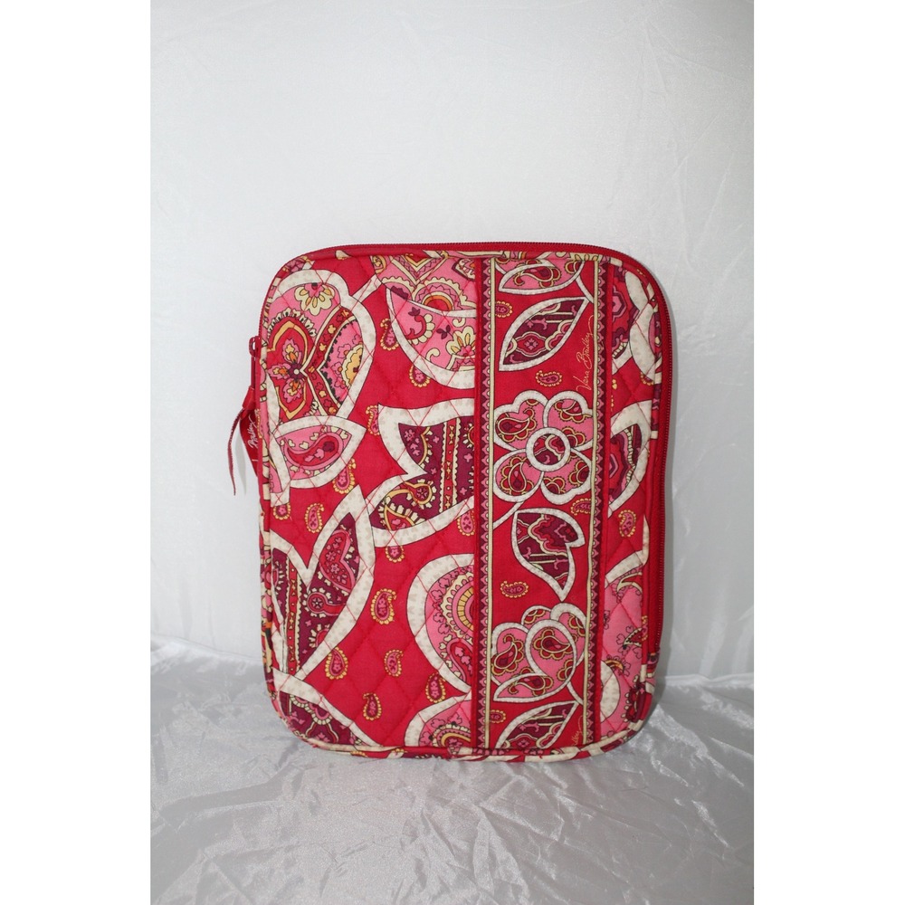 Vera Bradley Rosie‎ Posies Tablet e-Reader Pouch Retired 2012 Red Floral Paisley